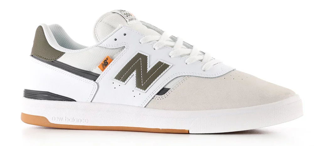 New Balance Numeric 306 Cup Jamie Foy Skate Shoes - white/olive