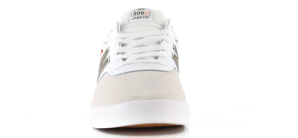 New Balance Numeric 306 Cup Jamie Foy Skate Shoes - white/olive