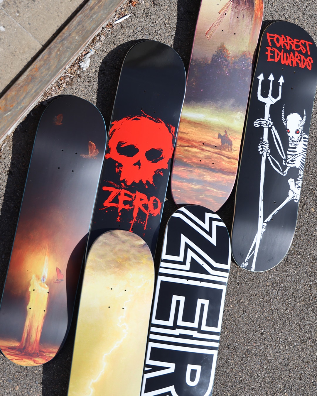 zero skateboard decks brand image