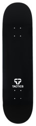 Tactics Vertical Logo Skateboard Deck - black/white