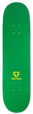 Tactics Vertical Logo Skateboard Deck - green/yellow - view large