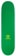 Tactics Vertical Logo Skateboard Deck - green/yellow