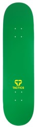 Tactics Vertical Logo Skateboard Deck - green/yellow