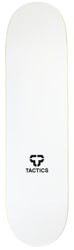 Tactics Vertical Logo Skateboard Deck - white/black