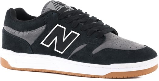 New Balance Numeric 480 (WIDE) Skate Shoes - black/grey - view large