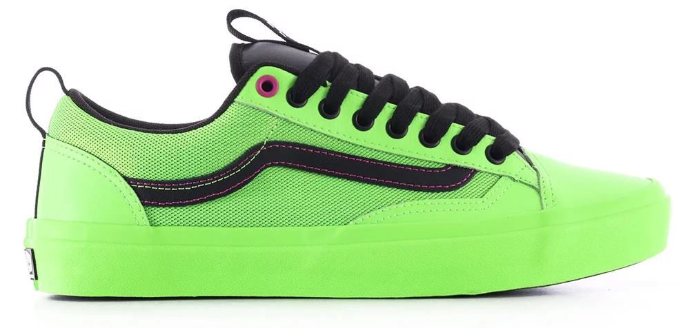 Vans Skate Old Skool 36+ Shoes - acid airbrush black/green gecko 