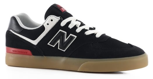 New Balance Numeric 574V (WIDE) Skate Shoes - black/white - view large