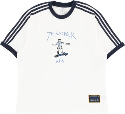 Adidas Thrasher x AFA Gonz Ringer T-Shirt - core white - view large