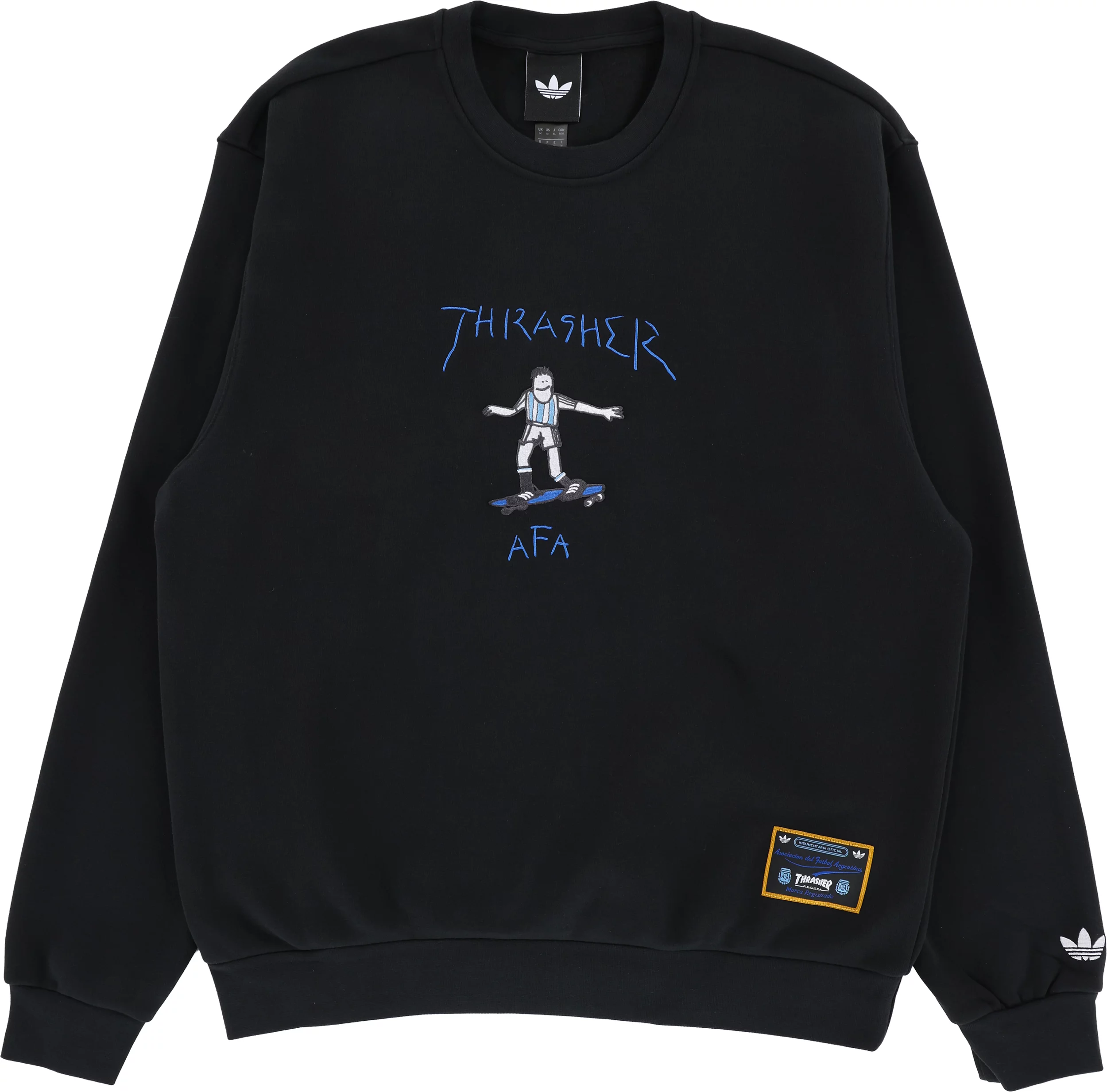 Adidas Thrasher x AFA Gonz Crew Sweatshirt - black | Tactics