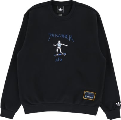Adidas Thrasher x AFA Gonz Crew Sweatshirt - black - view large