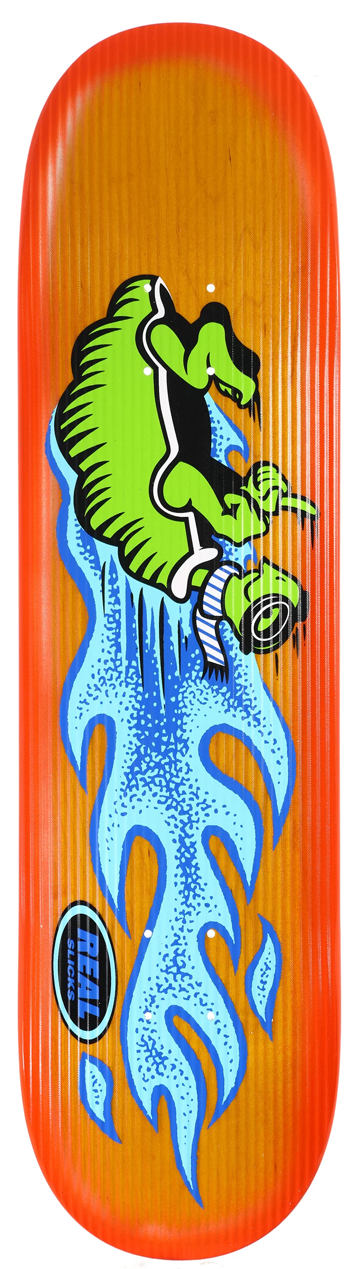 Real Team 8.25 Slick Skateboard Deck - yellow | Tactics Real Team 8.25 Slick Skateboard Deck - yellow | Tactics