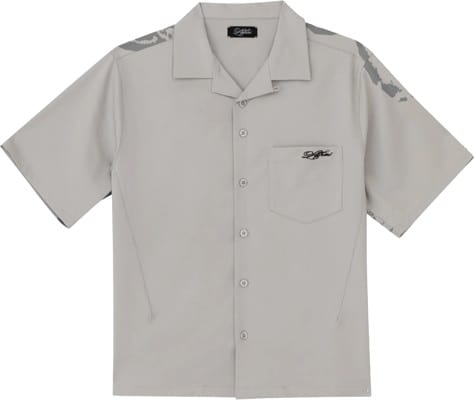Lakai Camp Collar Button Up Shirt - cool grey - view large