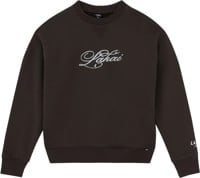 Lakai Classic Crewneck Sweater - dark brown