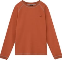 Lakai Longsleeve Raglan Waffle Shirt L/S T-Shirt - burnt orange