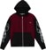 Lakai Two Tone Zip Up Hoodie - red dahlia/pirate black