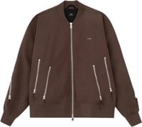 Lakai Slashed Zip Bomber Jacket - brown