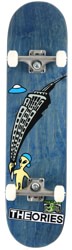 Theories Rave Kid 7.875 Complete Skateboard - blue