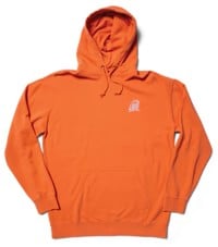 Lakai Brush Garment Dyed Pullover Hoodie - burnt orange