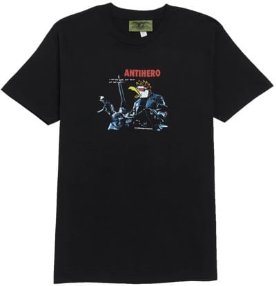 ANTIHERO SKATEBOARDS Tシャツ ブラック　フェード Anti-Hero Eaglenator T-Shirt - black | Tactics