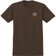 Krooked Krooked MG T-Shirt - dark chocolate/cream