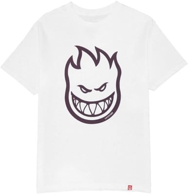 Spitfire Bighead T-Shirt - white/dark red print - view large