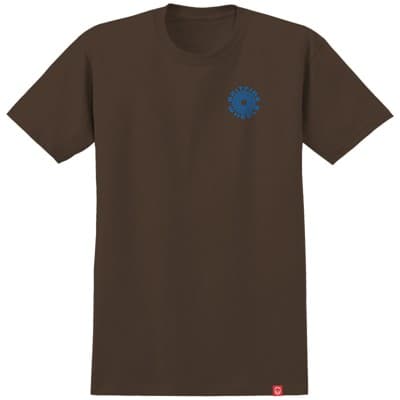 Spitfire Classic '87 Swirl Fill T-Shirt - dark chocolate/blue-white - view large
