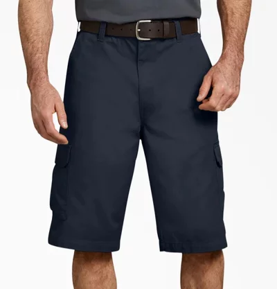 Dickies Loose Fit Cargo Shorts - rinsed navy
