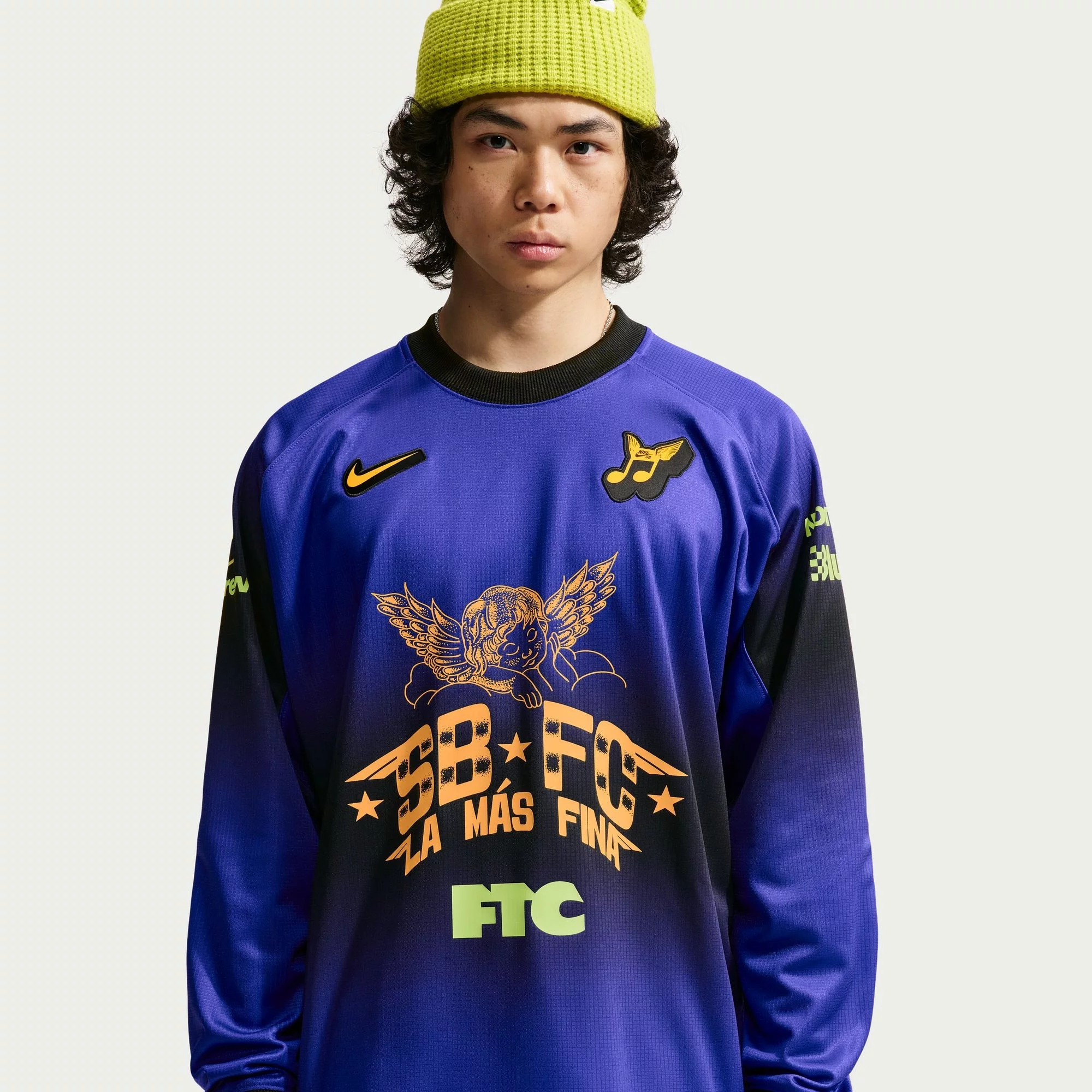 Nike SB CLEANSHT KPRJSY AOP WC L/S Jersey - dark concord | Tactics
