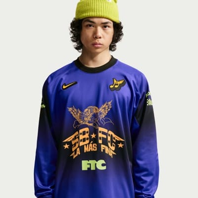 Nike SB CLEANSHT KPRJSY AOP WC L/S Jersey - dark concord - view large