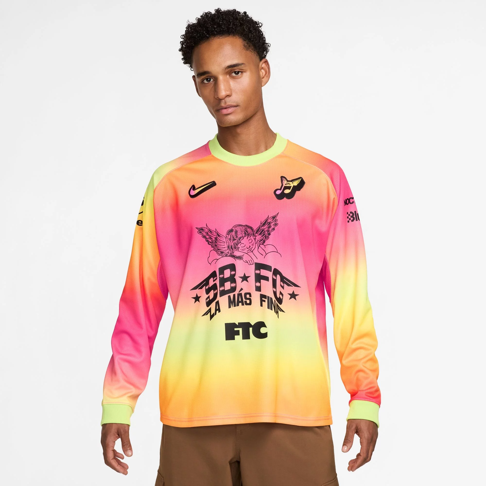 Nike SB CLEANSHT KPRJSY AOP WC L/S Jersey - hyper pink | Tactics