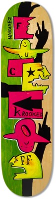 Krooked Navarez Off 8.38 Skateboard Deck - assorted - view large