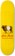Anti-Hero Daan Dutch Belted 8.28 Skateboard Deck - yellow