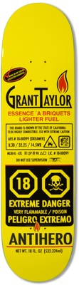 Anti-Hero Taylor Fueled Up 8.38 Skateboard Deck - yellow - view large