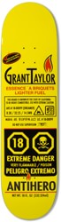 Anti-Hero Taylor Fueled Up 8.38 Skateboard Deck - yellow