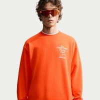 Nike ACG Tuff Fleece Dri-Fit Crew Sweatshirt - safety orange/white