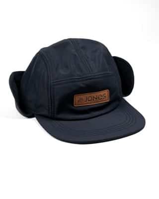 Jones Denali Recycled Fleece Earflap 5-Panel Hat - stealth black - view large