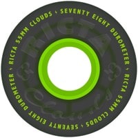 Ricta Cloud Cruiser Skateboard Wheels - transparent black green (78a)
