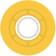 Ricta Cloud Cruiser Skateboard Wheels - transparent citrus white (78a) - reverse