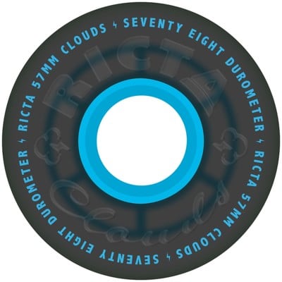 Ricta Cloud Cruiser Skateboard Wheels - transparent black blue (78a) - view large
