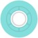 Ricta Cloud Cruiser Skateboard Wheels - transparent aqua white (78a) - reverse