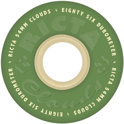 Ricta Cloud Cruiser Skateboard Wheels - green natural (86a) - view large