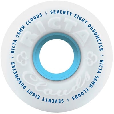 Ricta Cloud Cruiser Skateboard Wheels - white (78a) - view large