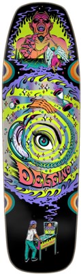 Santa Cruz Delfino Pinball 9.14 Wheel Wells Skateboard Deck - black/blue - view large
