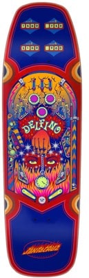 Santa Cruz Delfino Pinball 9.14 Wheel Wells Skateboard Deck - red - view large