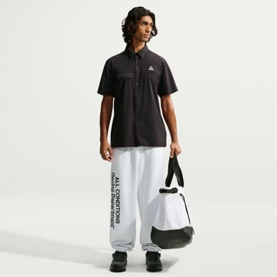 Nike ACG Tuff Fleece Dri-Fit Pants - summit white/black - view large