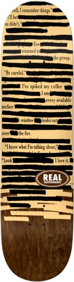 Real Team Non-Fiction Skateboard Deck - brown - view large