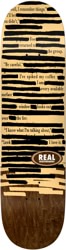 Real Team Non-Fiction Skateboard Deck - brown