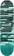 Real Team Non-Fiction Skateboard Deck - teal