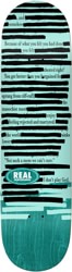 Real Team Non-Fiction Skateboard Deck - teal