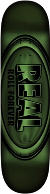 Real DBX Oval Full Shape Skateboard Deck - green - view large